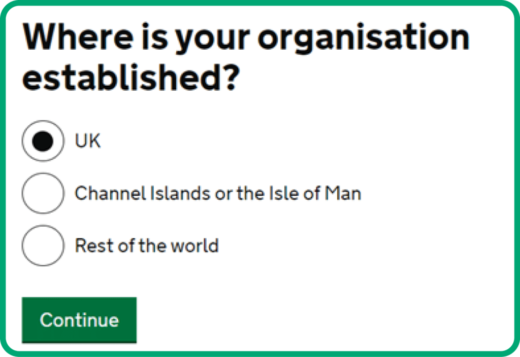 where is your organisation established?