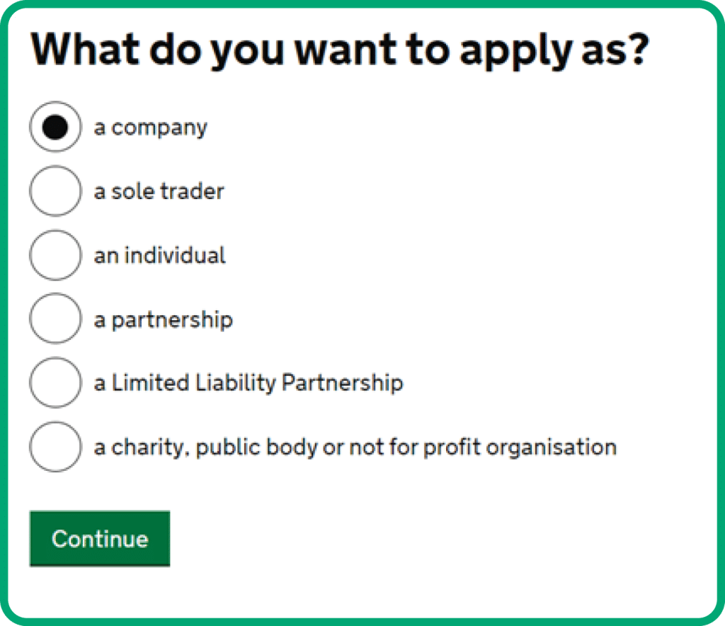 what do you want to apply as?