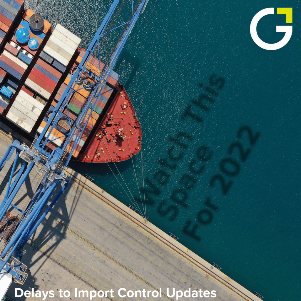 delays to import control updates